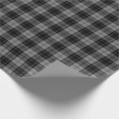 ダグラスタータンチェックブラックグレープレイド ラッピングペーパー (角)