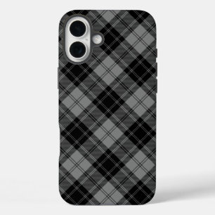 ダグラスタータンチェックブラックグレープレイド iPhone 16 PLUSケース