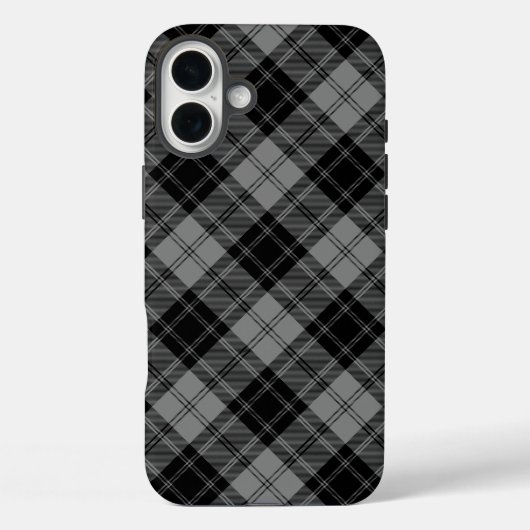 ダグラスタータンチェックブラックグレープレイド Case-Mate iPhoneケース (裏面)