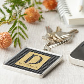 ダグラスタータンチェックモノグラムD キーホルダー (側面)