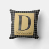 ダグラスタータンチェックモノグラムD クッション (裏面)