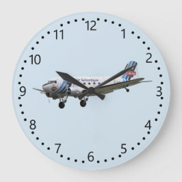 ダグラスダコタDC3 G-AMSV ラージ壁時計