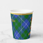 ダグラスパーソナライズされたタータンチェッククリスマス 紙コップ (右)