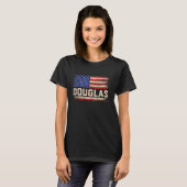 ダグラスファーストネームShirt Douglas Name American Fla Tシャツ (正面フル)