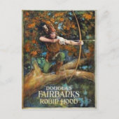 ダグラスフェアバンクスとしてロビンフード ポストカード (正面)