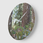ダグラスモミ針葉樹林 ラージ壁時計 (傾斜)