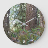 ダグラスモミ針葉樹林 ラージ壁時計 (正面)