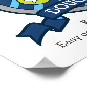 ダグラス男子 D 名前意味 クマの紋章 ポスター (角)