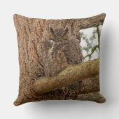 ダグラス素晴らしモミの角のフクロウ クッション (裏面)