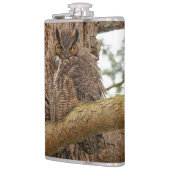 ダグラス素晴らしモミの角のフクロウ フラスク (左)