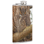 ダグラス素晴らしモミの角のフクロウ フラスク (右)