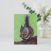 ダグラス絵を描リスの2 ポストカード (スタンド正面)