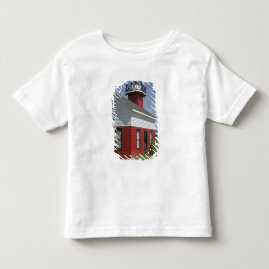 ダグラス近くの海岸に移設された灯台 2 トドラーTシャツ (正面)