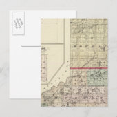 ダグラス郡とバーネット郡の地図 ポストカード (正面/裏面)