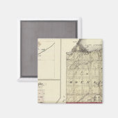 ダグラス郡とバーネット郡の地図 マグネット (正面/裏面)