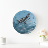 ダグラス·ダウントレス·ダイビング·ボマー ラージ壁時計 (ホーム)
