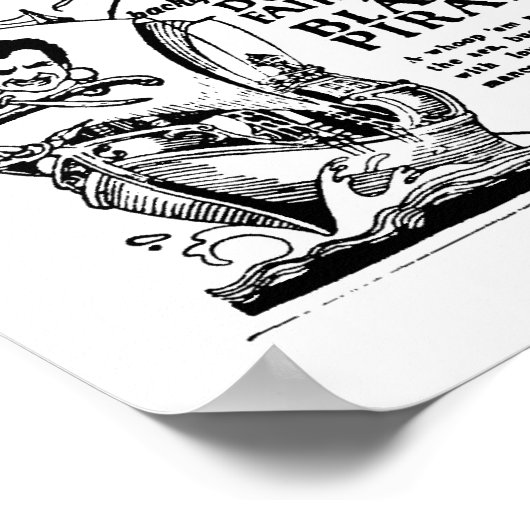 ダグラス・フェアバンクス・ザ・ブラック・パイレーツヴィンテージの映画 ポスター (角)