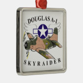 ダグラスa-1のskyraider メタルオーナメント (右)