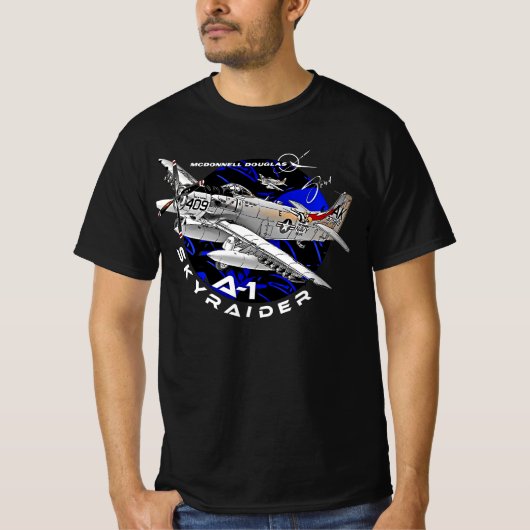 ダグラスA-1スカイレイダー攻撃機 Tシャツ (正面)