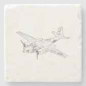 ダグラスA-26侵入者 ストーンコースター (正面)