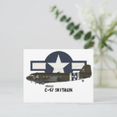 ダグラスC-47スカイトレイン ポストカード (スタンド正面)
