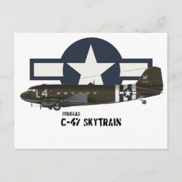ダグラスC-47スカイトレイン ポストカード