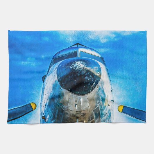 ダグラスDC-3航空機 キッチンタオル (横)