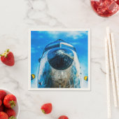 ダグラスDC-3航空機 スタンダードカクテルナプキン (インサイチュ)