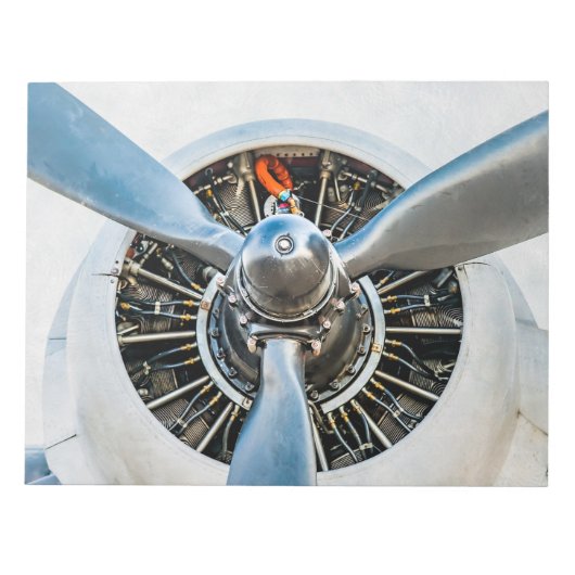 ダグラスDC-3航空機。プロペラ ノートパッド (正面)