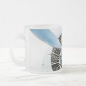 ダグラスDC-3航空機。プロペラ フロストグラスマグカップ (左)