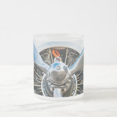 ダグラスDC-3航空機。プロペラ フロストグラスマグカップ (中央)