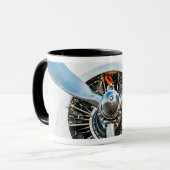 ダグラスDC-3航空機。プロペラ マグカップ (正面左)