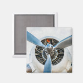 ダグラスDC-3航空機。プロペラ マグネット (正面/裏面)