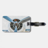 ダグラスDC-3航空機。プロペラ ラゲッジタグ (裏面横)