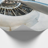 ダグラスDC-3航空機。プロペラ ラッピングペーパー (角)
