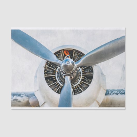 ダグラスDC-3航空機。プロペラ 薄葉紙 (正面)