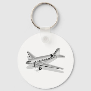 ダグラスDC-3飛行機 キーホルダー