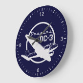 ダグラスDC-3 ラージ壁時計 (傾斜)