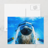 ダグラスDC-3 航空機 ポストカード (正面/裏面)