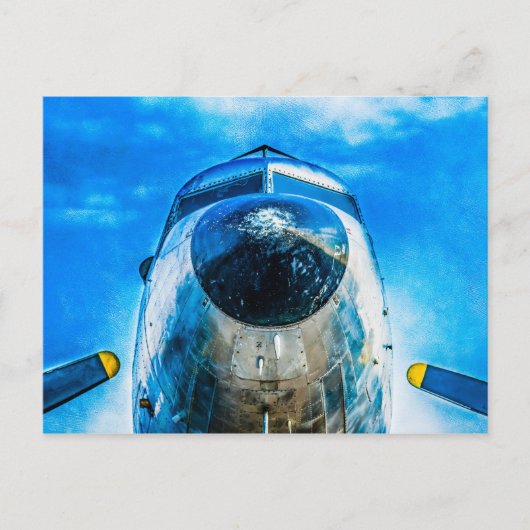 ダグラスDC-3 航空機 ポストカード (正面)