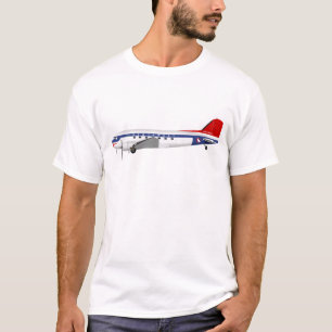 ダグラスDC-3 Skytrainノースウェスト航空 Tシャツ