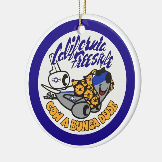 ダグラスKC-10エクステンダーカリフォルニアフリースタイル セラミックオーナメント (左)