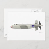 ダグラスXB-42ミックスマスター シーズンポストカード (正面/裏面)