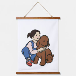 ダグラバーの少女 吊り下げ型タペストリー