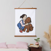 ダグラバーの少女 吊り下げ型タペストリー (寝室)