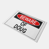 ダグ語に注意 ドアマット (アングル)