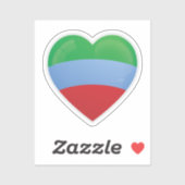 ダゲスタン国旗 シール (シート)