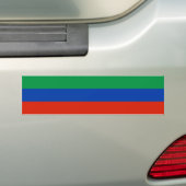 ダゲスタン旗 バンパーステッカー (車上)