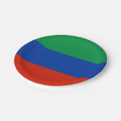 ダゲスタン旗 ペーパープレート (アングル)