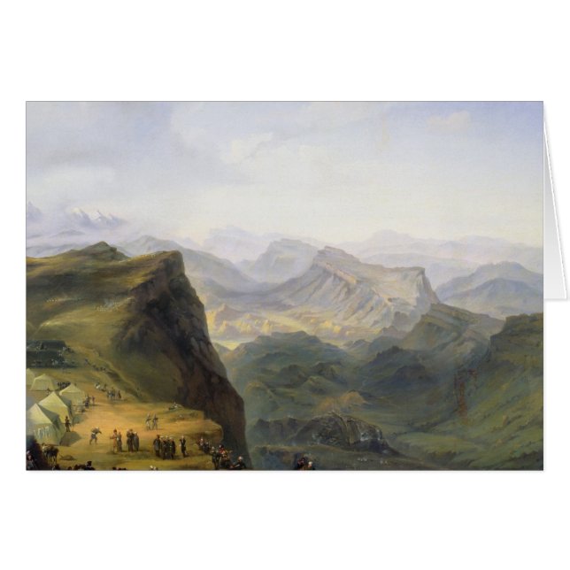 ダゲスタン1895年のロシアのな軍キャンプ (正面横)